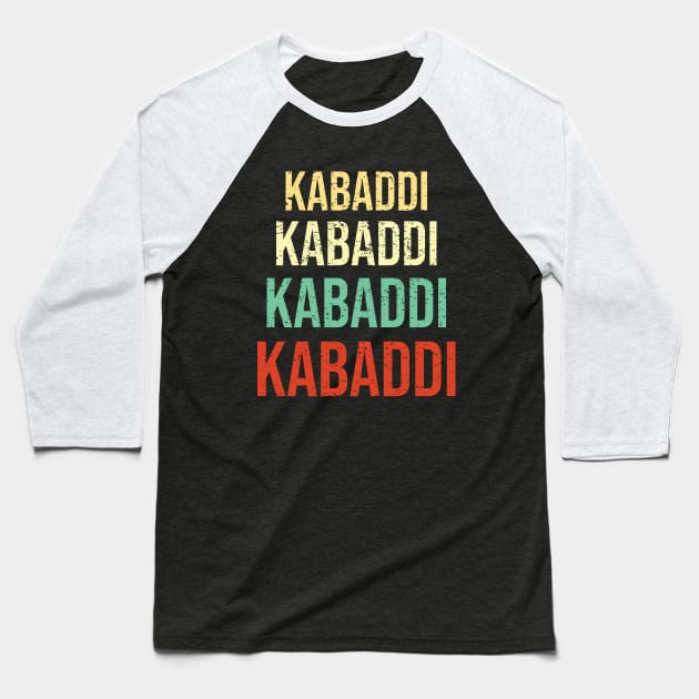 Kabaddi or Kabadi Indian Sports Baseball T-Shirt by alltheprints